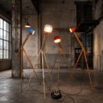 Staande lampen met koplampen van een Citroën 2CV
